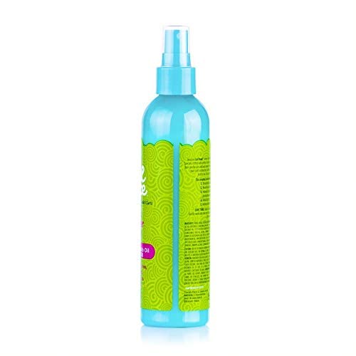 Just For Me Curl Peace 5-In-1 Wonder Spray - Detangles, Nourishes, Heat-Protects, Reduces Frizz, Adds Shine, Contains Flaxseed, Avocado Oil, Castor Oil, No Animal Testing, 8 oz