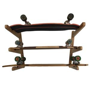 COR Surf Surfboard Rack, Wooden Multi Wall Rack Display for Wake, Surf, Skate and Snowboard Storage made from Sustainable Wood