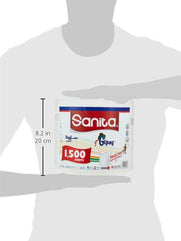 Sanita Gipsy Maxi Roll 1500 Sheets White Color 1pc