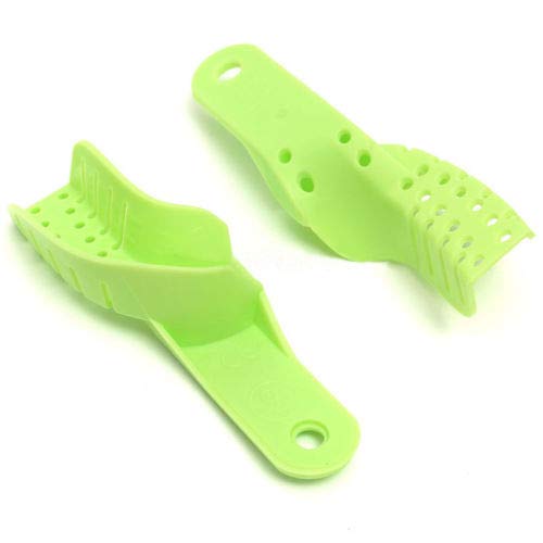 10x Dental Impression Trays Plastic Tooth Tray U Shape Teeth Holder Tools Green