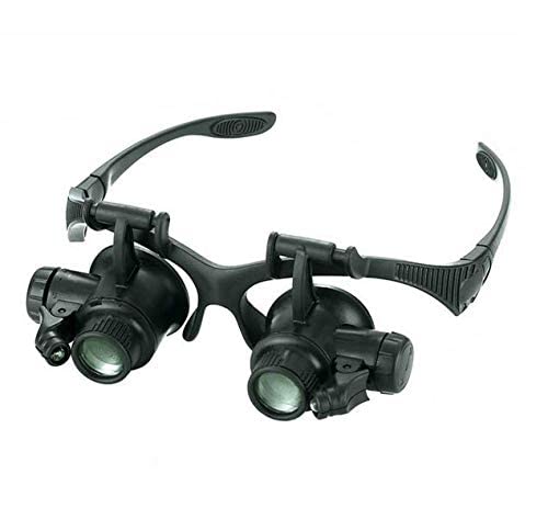 Magnifying Glass With Led lights /10x 15x 20x 25x Magnification Loupes Jeweler Magnifier 9892G