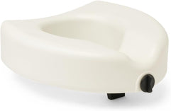 Medline Locking Elevated Toliet Seat, with arms, White, 5"