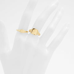 Aldo Womens Gold Ranley Ring Size 8