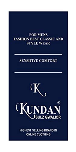 KUNDAN SULZ GWALIOR Men's Poly-Cotton Unstitched 4 Pieces Shirt/Kurta Fabric (Multicolor; Free Size)