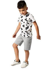 Mothercare Boys EB222 Football Shorts and T-Shirt Set 6-7 Y