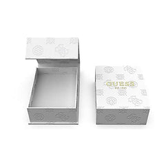 Guess Women's G Logo Stainless Steel Gold Curb Chain Charm Bracelet