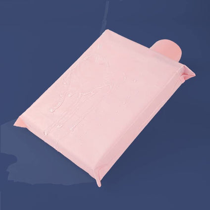 REDDOTGIFT 50pcs Baby Pink Plastic Envelope Bag 35x41cm Matte Finishing Self-seal Adhesive Courier Storage Bags Plastic Poly Envelope Mailer Postal Shipping Mailing Bags (Baby Pink, 35x41+4cm)