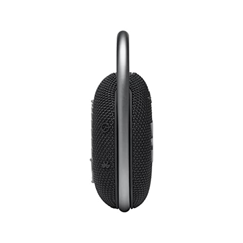 JBL Clip 4 Waterproof Portable Bluetooth Speaker Bundle with Megen Protective Hardshell Case (Black)