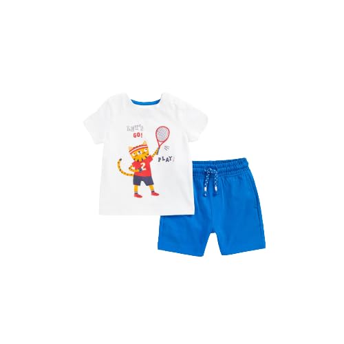 Mothercare Boys EB075 Let'S Pla Years Shorts and T-Shirt Set 2-3Y