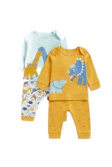 Mothercare Boys EB759 Dino 2Pk Pj (0-3M)