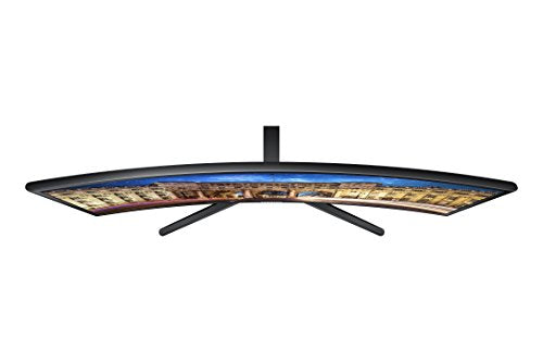 SAMSUNG 27-Inch CF39 Series FHD 1080p Curved Computer Monitor, Ultra Slim Design, AMD FreeSync, 4ms response, HDMI, DisplayPort, VESA Compatible, Wide Viewing Angle (LC27F398FWNXZA), Black