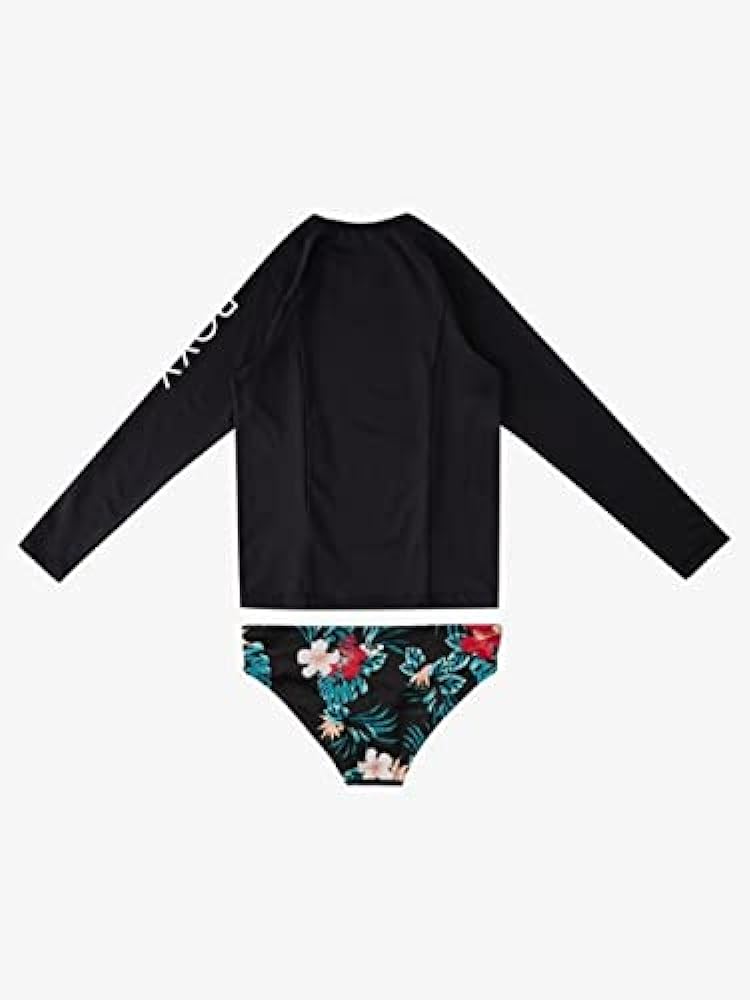 Roxy Girls Whole Hearted Long Sleeve Rashguard Set