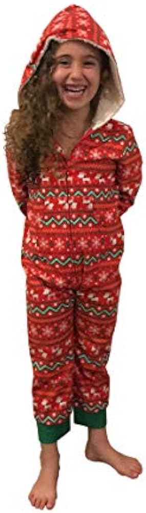 Toddler Girl Red Christmas Blanket Sleeper Onesie Pajamas 2T