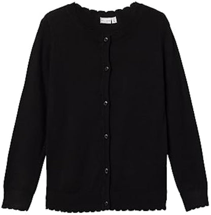 Bestseller A/S Girl's Nkfvamone Ls Knit Card K Noos Cardigan Sweater