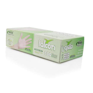 Falcon Vinyl Gloves - Clear Powder Free (M)