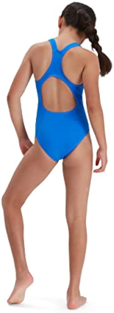 Speedo ECO Endurance+ Medallist Swimsuit, Comfortable, Stylish Design, Extra Flexibility, Junior Girls