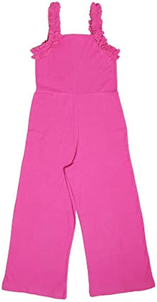 AIKO Girls AIKO-Girls One Piece Pink Jacquard Fabric Jumpsuit Jumpsuit (pack of 1)