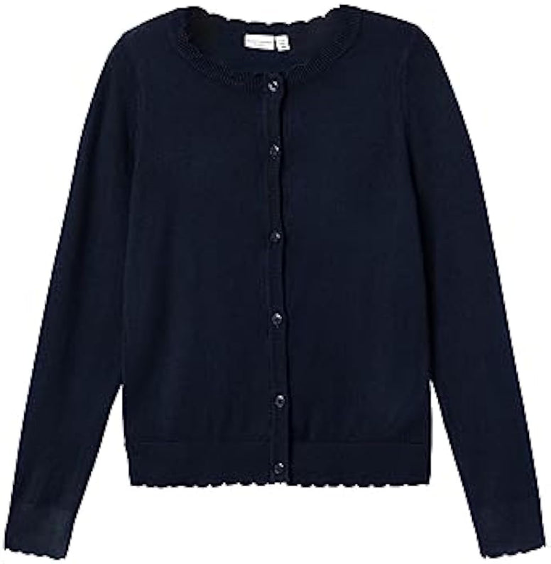 Bestseller A/S Girl's Nkfvamone Ls Knit Card K Noos Cardigan Sweater