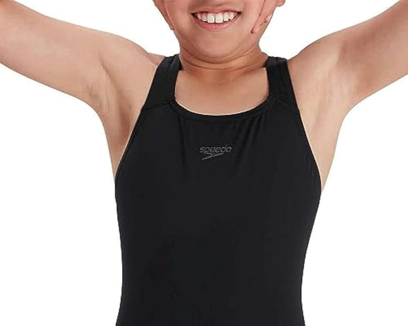 Speedo ECO Endurance+ Medallist Swimsuit, Comfortable, Stylish Design, Extra Flexibility, Junior Girls