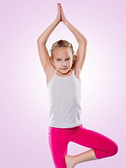 3 Pieces Girls Dance Tank Top Sleeveless Racerback Camisole Undershirts Girl Dancewear for Ballet Dance