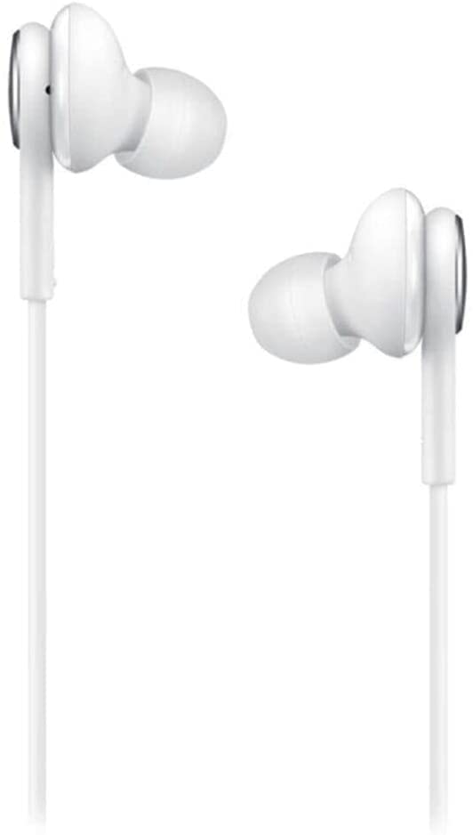 SAMSUNG AKG Earbuds Original USB Type C in-Ear Earbud Headphones with Remote & Mic for Galaxy S23 Ultra, A53 5G, S22, S21 FE, S20, Note 10, 10+, S10 Plus - Braided - Includes Velvet Pouch - White