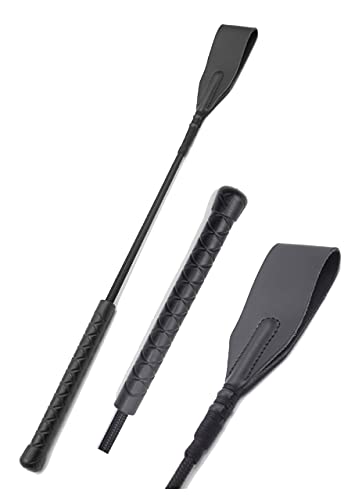 Riding Crop 18" Leather Whips for Horse Equestrian Horse Crop