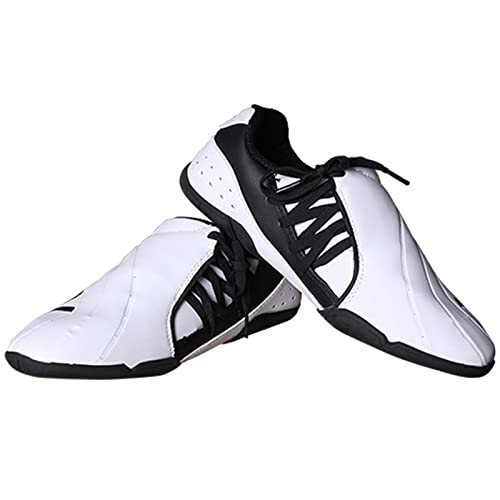 Indoor Taekwondo Karate Martial Arts Shoes Adult Kids Men Women Contestant Trainers,Men's Taekwondo Karate Martial Arts Shoes Anti-Slip Sneakers Sport Shoes Breathable For Kung Fu TaiChi Boxing Gym (41 EU)