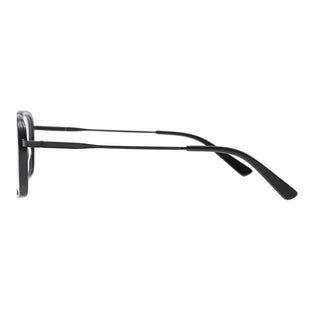 FEATHER Unisex Black Square Prescription Eyewear Frames