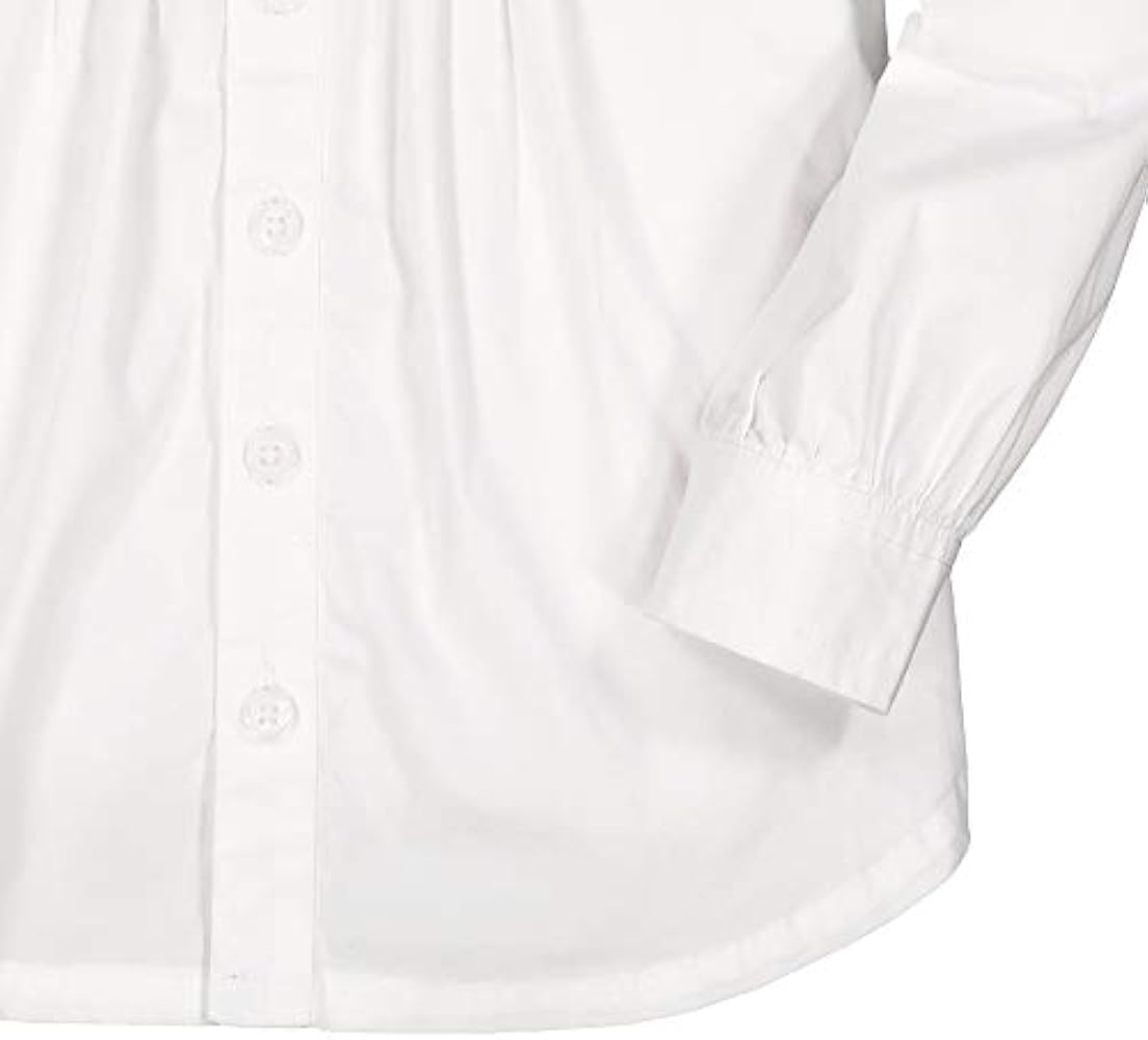 Hope & Henry Girls' Long Sleeve Button Down Pleated Blouse