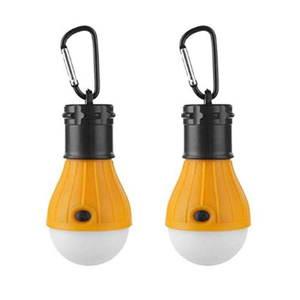 THMINS - LED Camping Light Bulbs with Hook Hanging Tent (2 Yellow,150 Lumens)