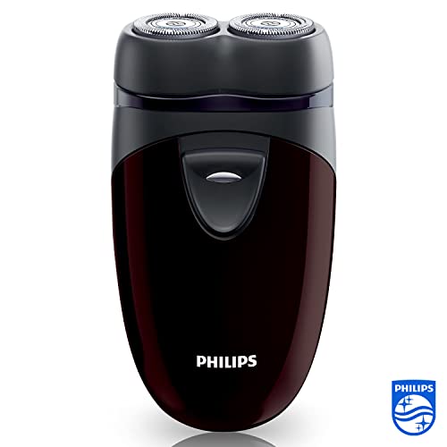 PHILIPS Men's Electric Travel Shaver, Cordless, Battery Powered Convenient to Carry PQ206/18