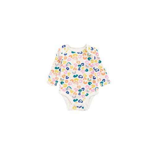 MOTHERCARE Baby Girl Rainbow Leopard Bodysuits - 5 Pack ( 6-9 Months )