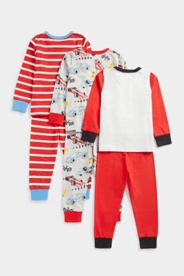 Mothercare Boys EA329 Racing Pyjamas - 3 Pack 2-3Y