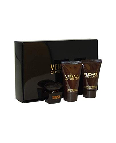 Versace Perfume - Versace Crystal Noir - perfumes for women, 3 Pieces Mini Set