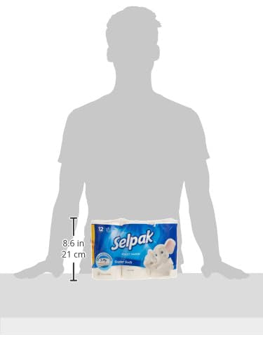 Selpak 3 Ply Toilet Paper 12 Rolls 140 Sheets