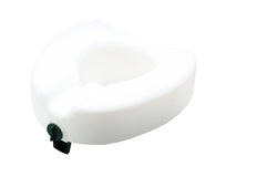 Medline Locking Elevated Toliet Seat, with arms, White, 5"