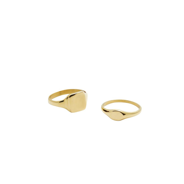 Aldo Womens Gold Ranley Ring Size 8
