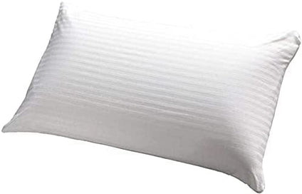Deep Sleep 1Piece Hotel Quality Cotton Pillow 300TC 50x70cm, White, Down Alternative Bed Pillows with Natural Cotton Cover, Cooling Pillows for Side and Back Sleepers, Soft and Breathable