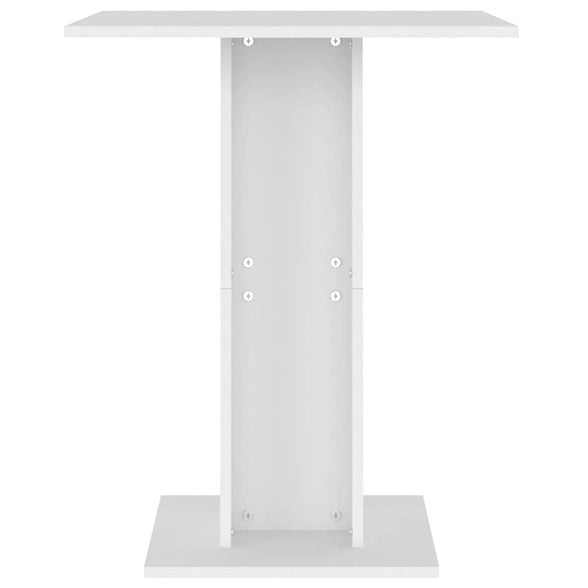 vidaXL Bistro Table Home Indoor Living Room Bar Table Pub Table Patio Garden Dining Dinette Breakfaset Desk Furniture White Engineered Wood