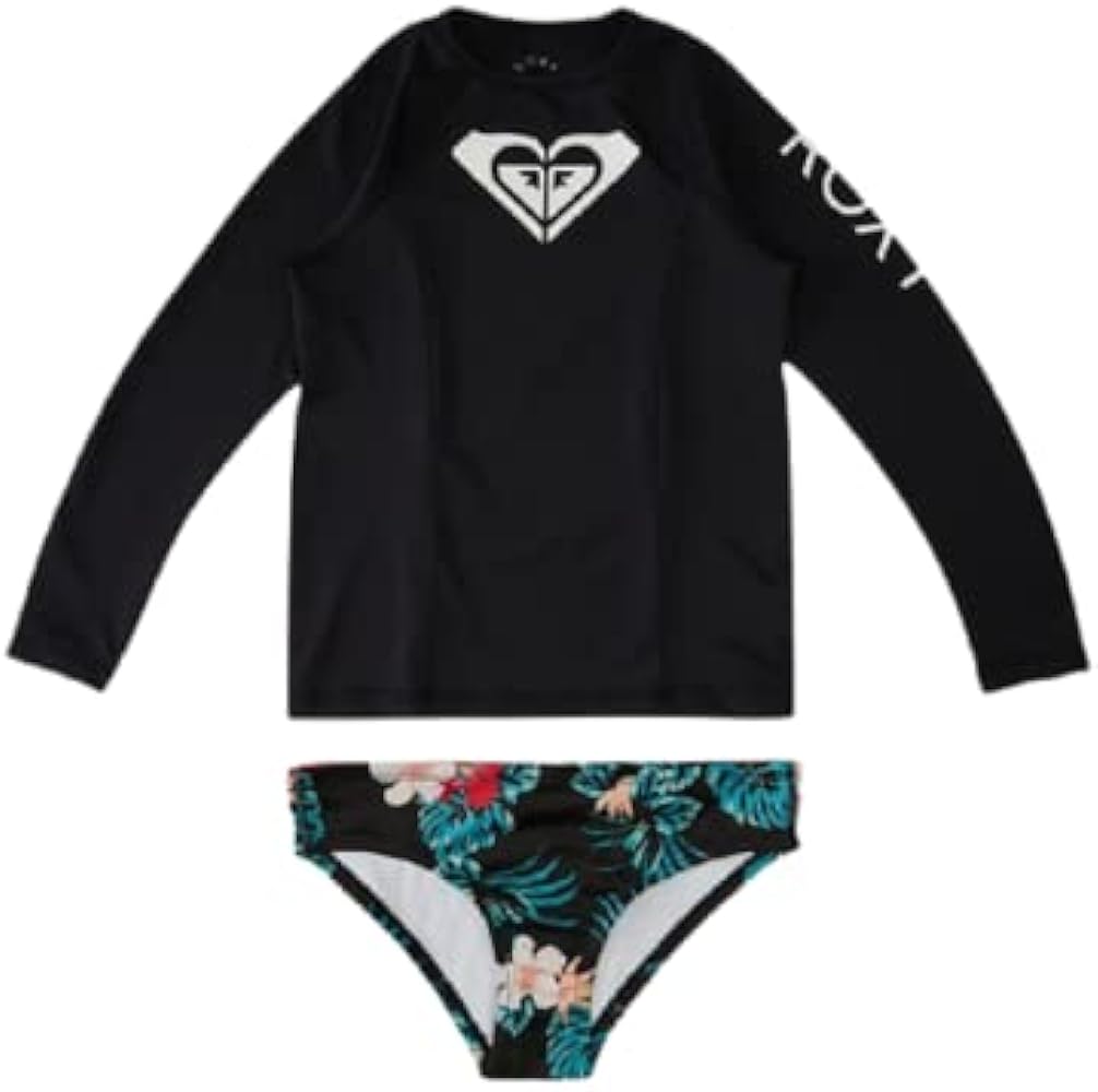 Roxy Girls Whole Hearted Long Sleeve Rashguard Set