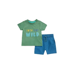 Mothercare Boys EB049 Wild Shorts and T-Shirt Set 2-3Y