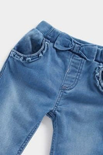 Mothercare Girls EA550 Mid-Wash Jogger Jeans,2Years