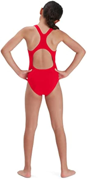 Speedo ECO Endurance+ Medallist Swimsuit, Comfortable, Stylish Design, Extra Flexibility, Junior Girls