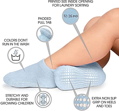 Anti Slip Non Skid Ankle Socks With Grips (2-3 Years)