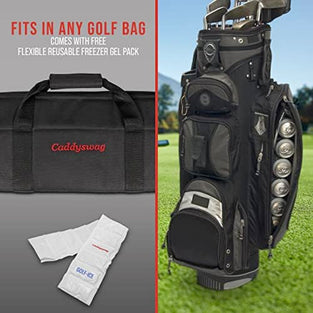 Caddy Swag Golf Bag Cooler Beer Sleeve 6 Can - Fun Golfing Gifts for Men & Women - Camping, Hiking, Traveling, Food, General Use - Great for Golfers, Party Gift, Golf Push Cart Accessories & More