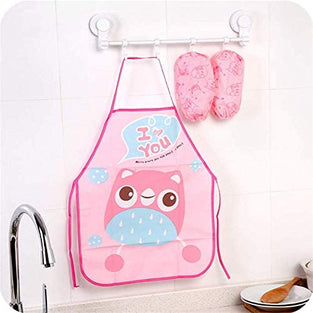 Kids Chef Apron Sets Child Cooking Painting Waterproof Children Gowns Bibs Eating Clothes Drawing For Dinner With Oversleeve