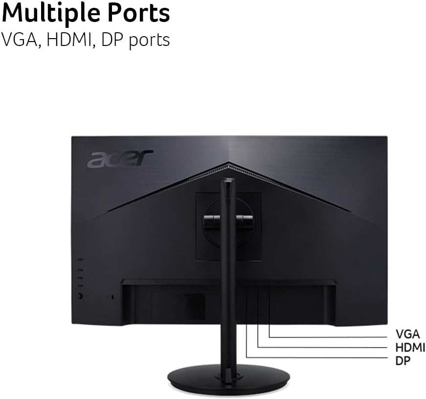 Acer CB272 Ebmiprx 27" FHD 1920 x 1080 Zero Frame Home Office Monitor | AMD FreeSync | 1ms VRB | 100Hz | 99% sRGB | Height Adjustable Stand with Swivel, Tilt & Pivot (Display Port, HDMI & VGA Ports)