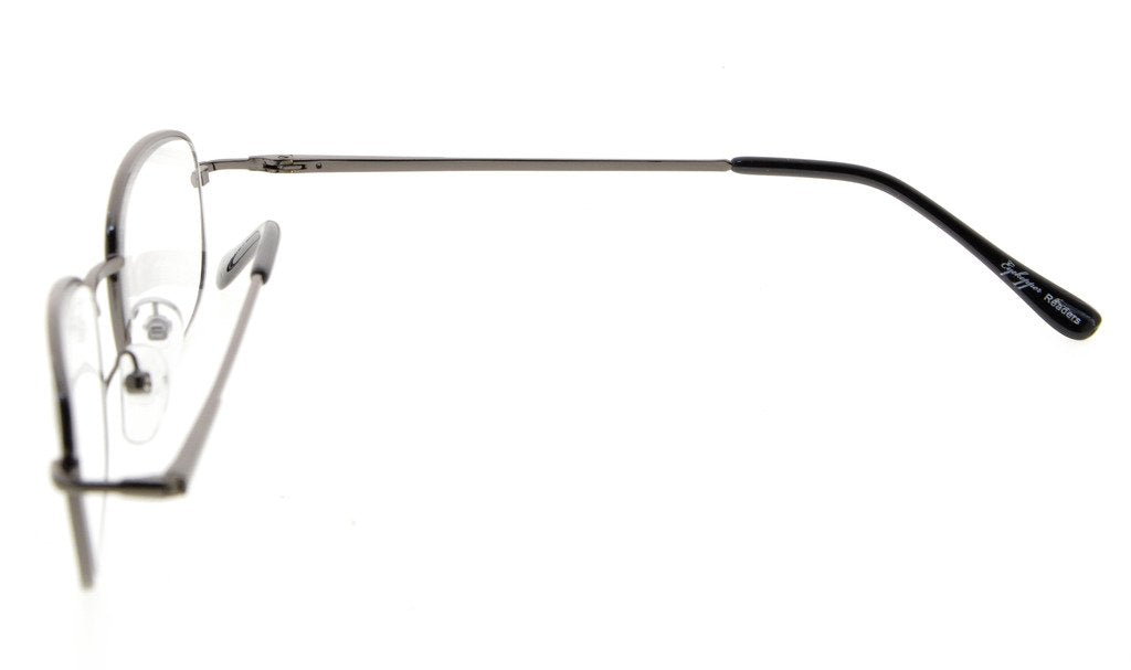 Eyekepper Metal Frame Spring Hinged Arms Reading Glasses 4 Pairs