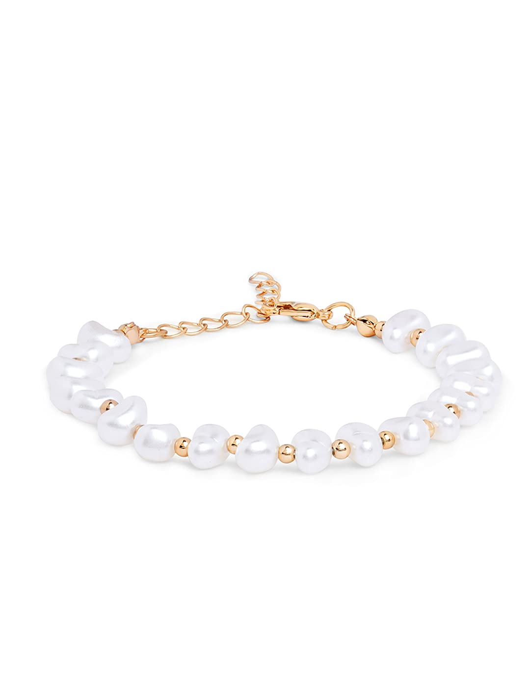 Zaveri Pearls Gold Tone Set of 3 Contemporary Bracelets-ZPFK10872