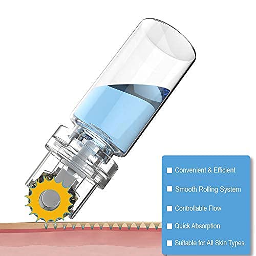 HICITI Hydra Roller Microneedle Derma Roller and Serum Applicator - Cosmetic Microneedling Tool (0.5mm)